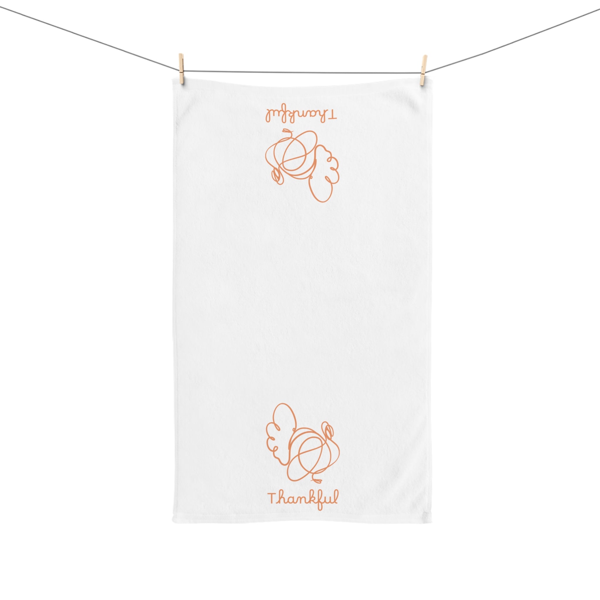 Thankful Thanksgiving Hand Towel