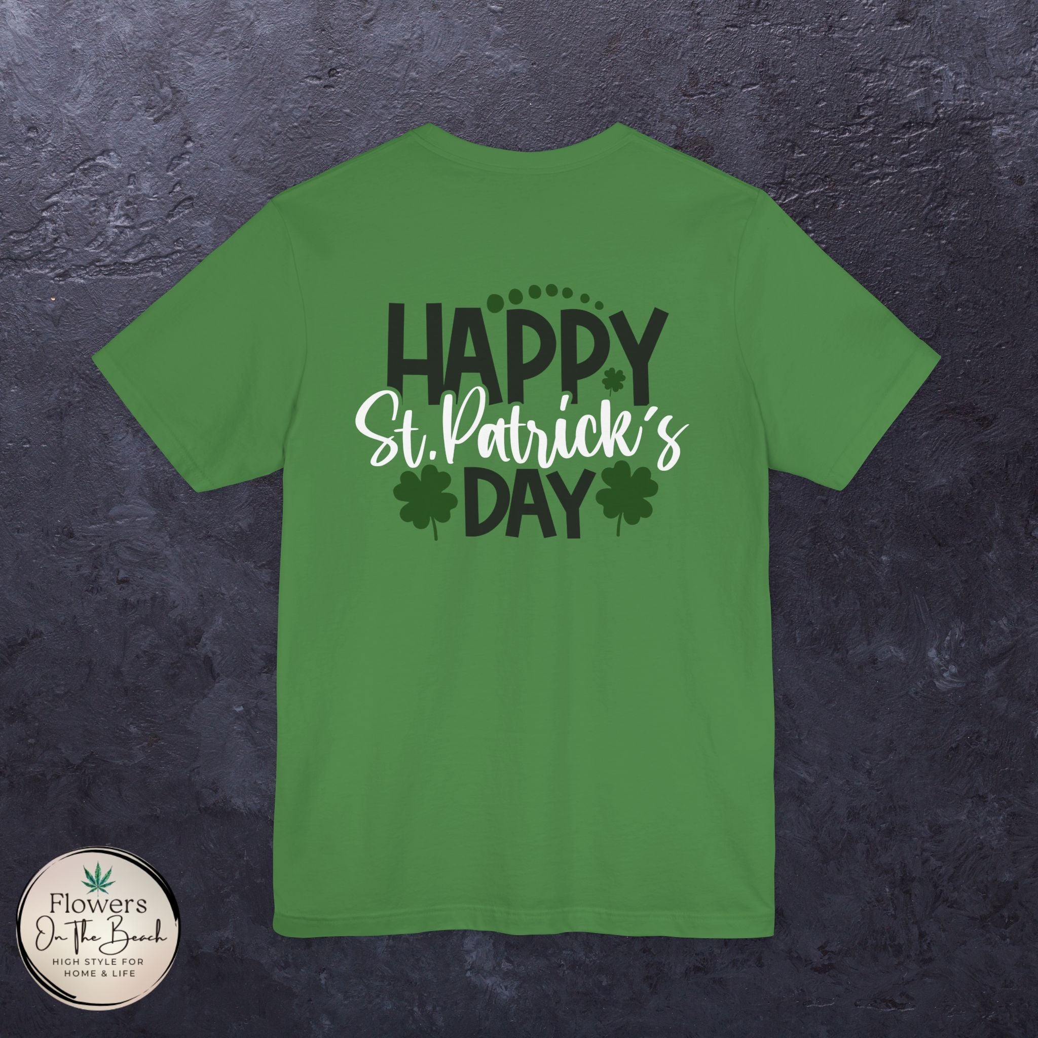 St. Patrick's Day Tee with Subtle Weed Leaves