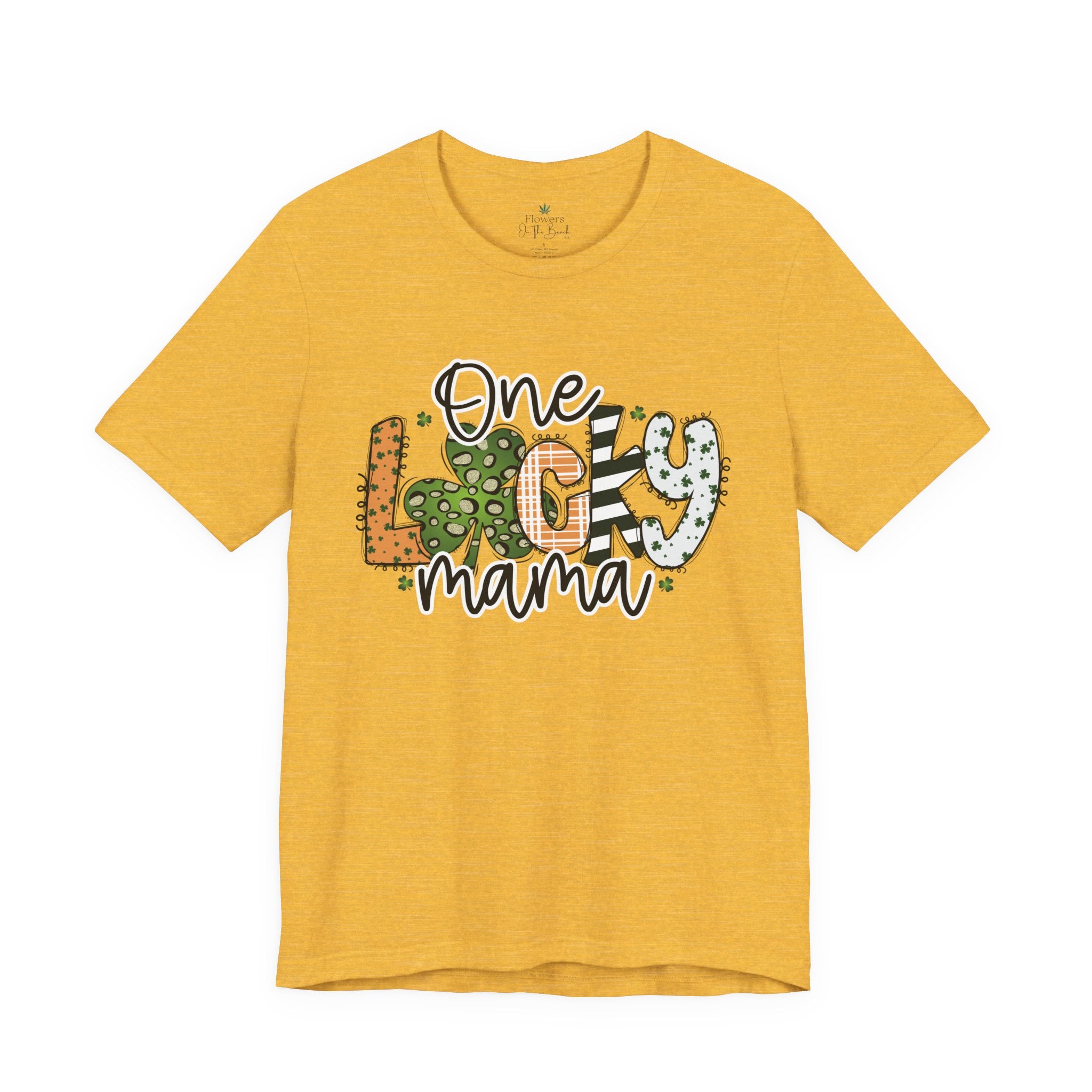 St Patrick's Day Cheetah Print Tee, Lucky Mama Tee