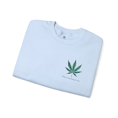 Brand Crewneck, Flowers on the Beach, Stoner Gift, Weed Lover Gift, 420 Gift, Stoner Christmas Gift, Weed Apparel