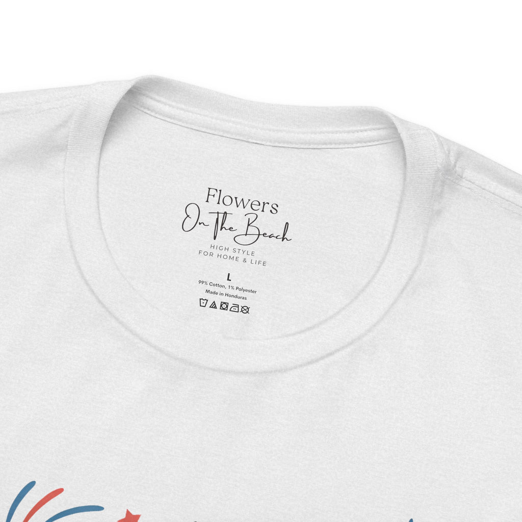 American Honey Fireworks and Bows Tee | Red White Blue Patriotic