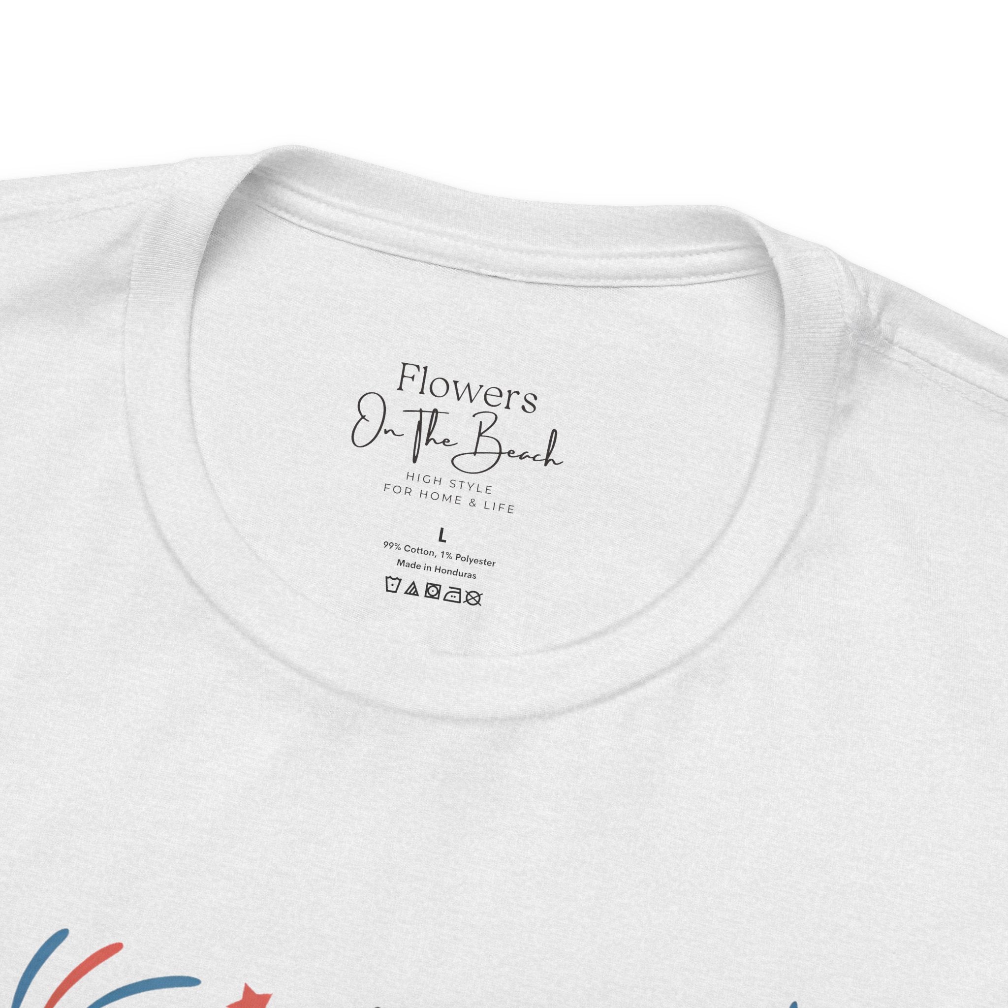 American Honey Fireworks and Bows Tee | Red White Blue Patriotic