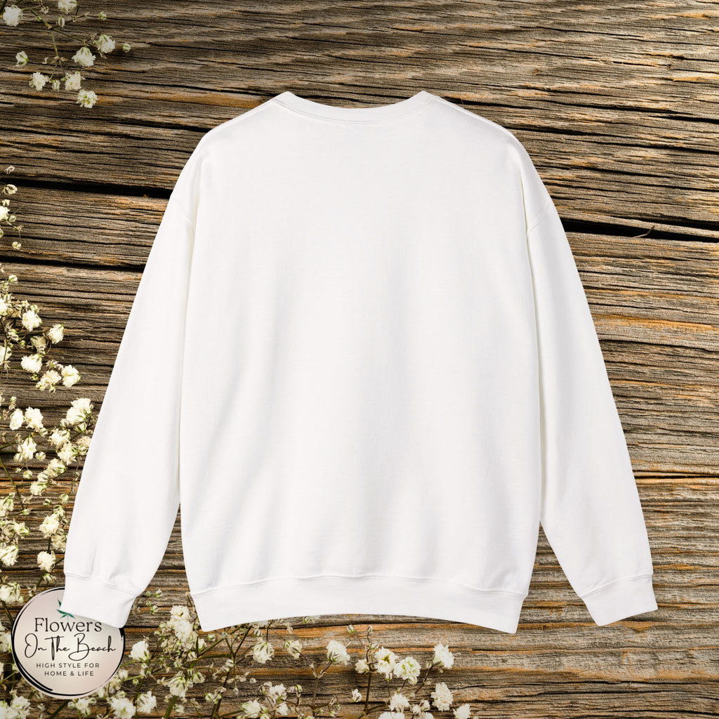 Floral Mama Coquette Blue Flowers Crewneck Sweatshirt