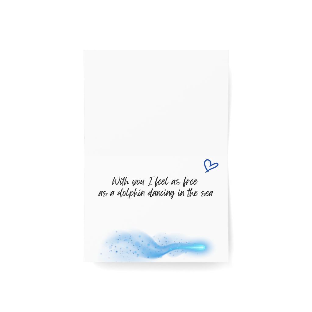Dolphin Lovers Card (Blank Inside)