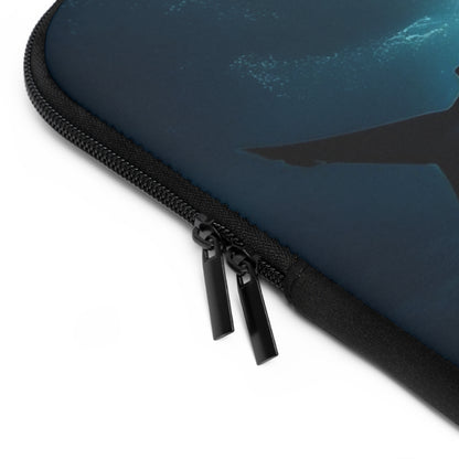 Shark Laptop Sleeve, Whitetip Shark, Shark Lover Gift, Ocean Animal Tech Case, Marine Life Computer Cover