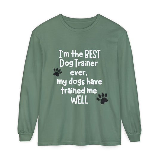 Custom Order; Dog Trainer Long Sleeve Shirt, Dog Trainer Gift, Dog Lover Gift