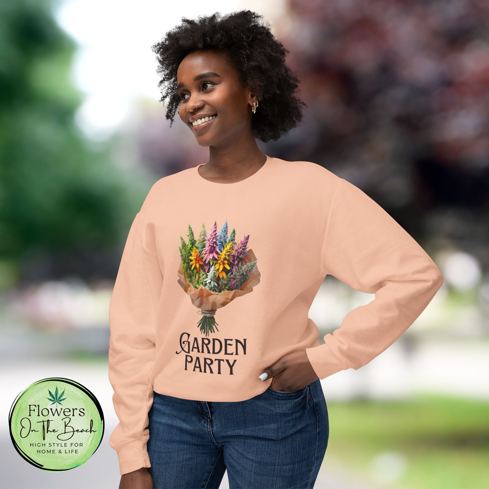 Garden Party Cannabis Flowers Sweatshirt