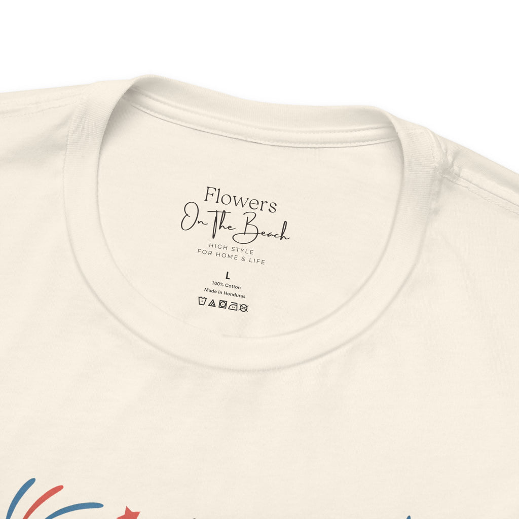 American Honey Fireworks and Bows Tee | Red White Blue Patriotic
