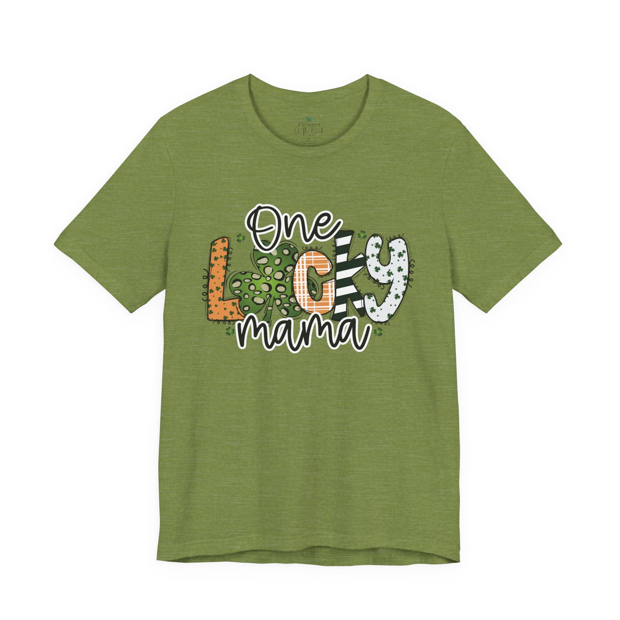 St Patrick's Day Cheetah Print Tee, Lucky Mama Tee