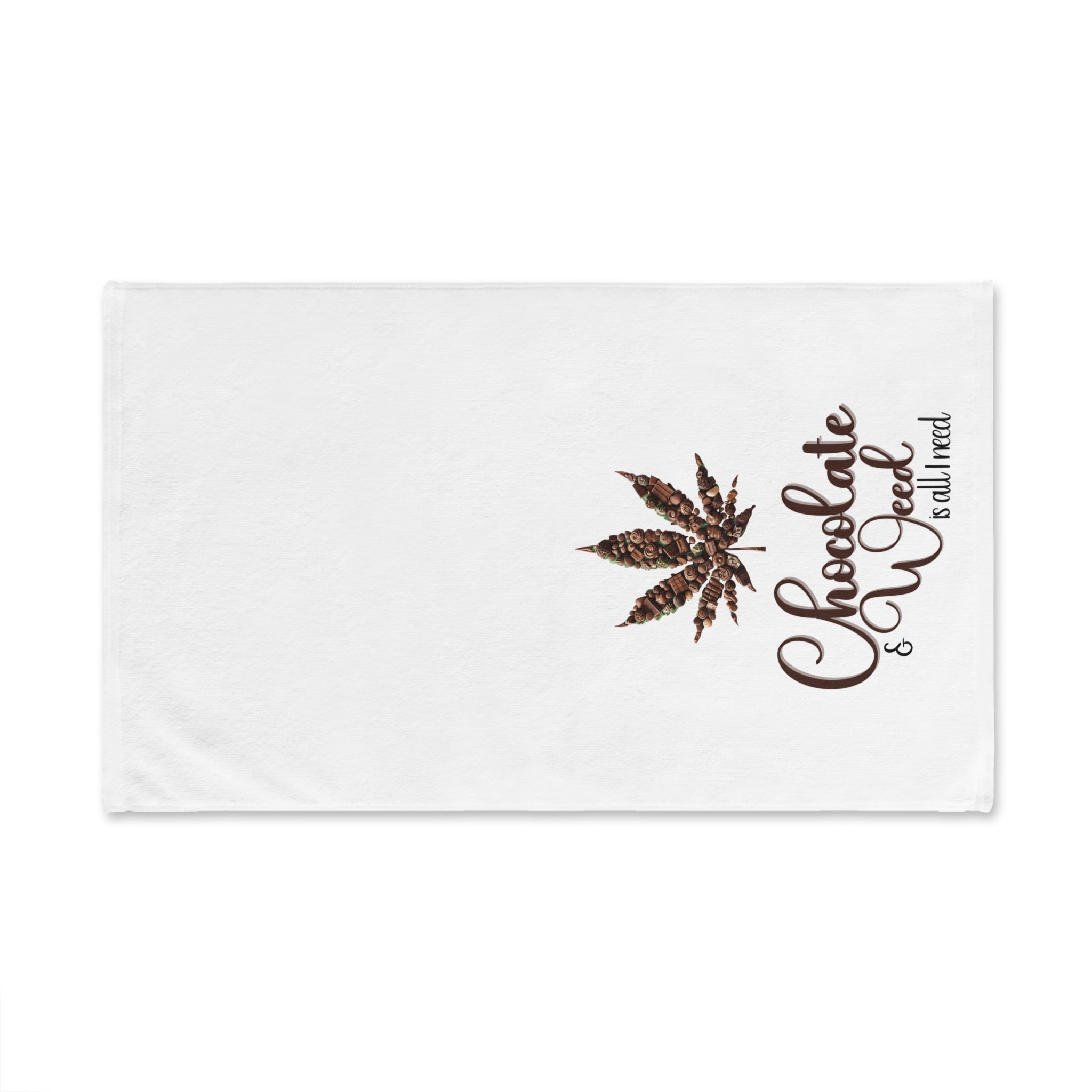 Chocolate Weed Hand Towel