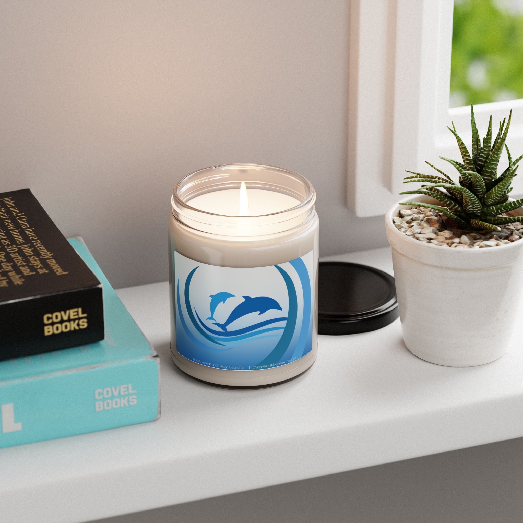 Peaceful Dolphins Scented Soy Candle