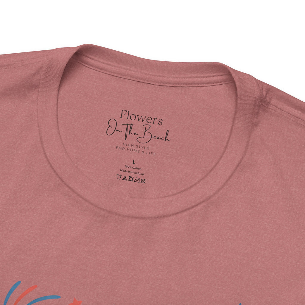 American Honey Fireworks and Bows Tee | Red White Blue Patriotic