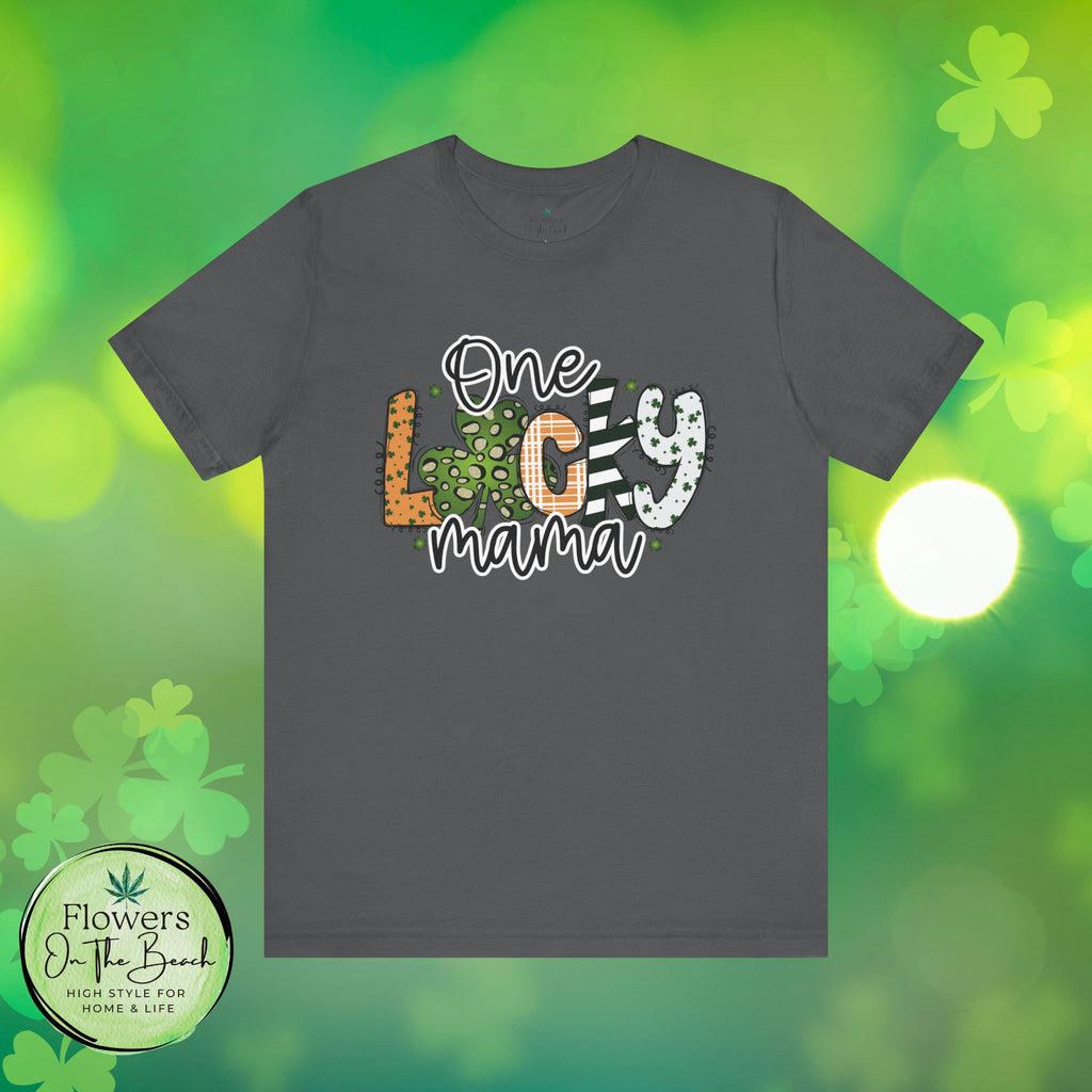 St Patrick's Day Cheetah Print Tee, Lucky Mama Tee