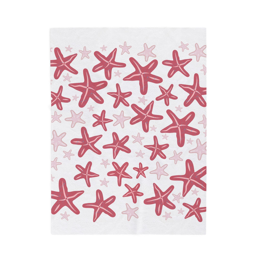 Dark Pink Velveteen Plush Blanket