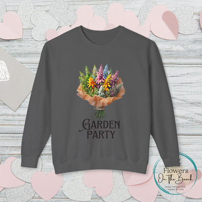 Garden Party Lightweight Crewneck, Stoner Valentines Gift, Floral Stoner Jumper, Marijuana Lover Shirt, 420 Humor Tshirt, Cannabis Humor
