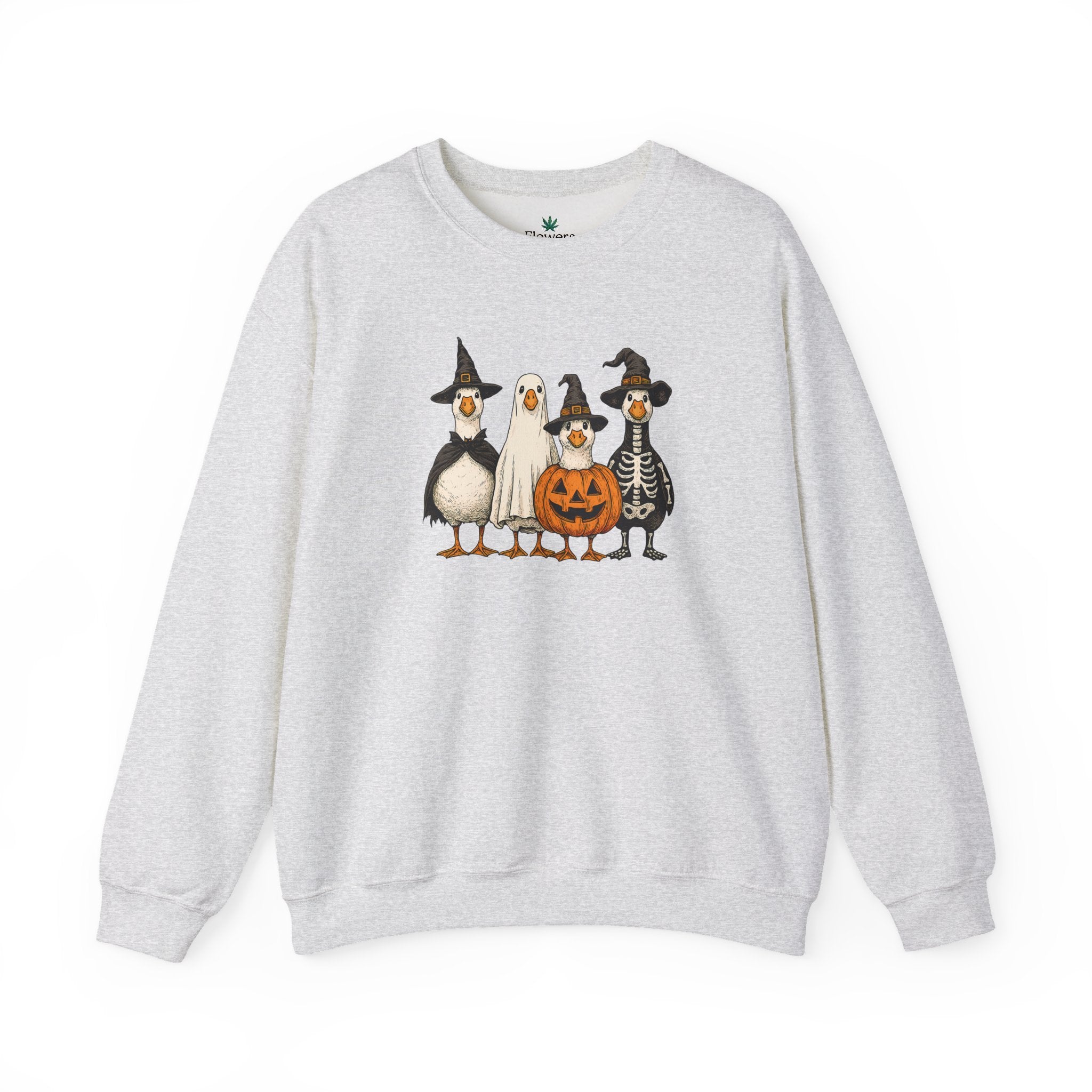 Spooky but Cute Halloween Duck Crewneck Sweatshirt