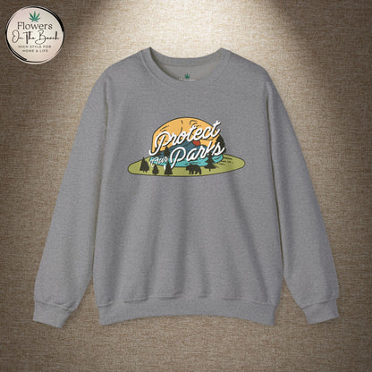 Protect Our Parks Crewneck Sweatshirt, National Parks Sweatshirt, Wanderlust Sweatshirt, Travel Apparel, Protect Our National Parks