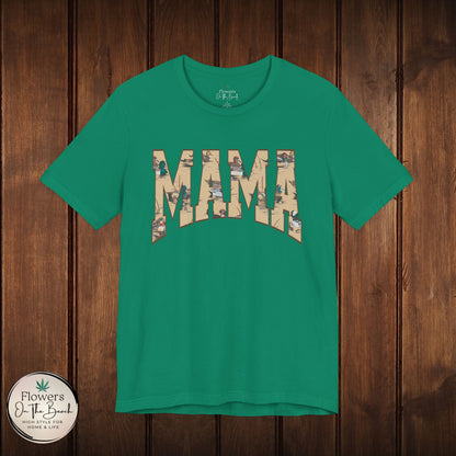 Mama Varsity Letters Duck Tee, Personalized Mama Tee, Mallard Duck Theme Shirt, Country Mama Apparel, Gift for Mom, Wildlife Lover Shirt