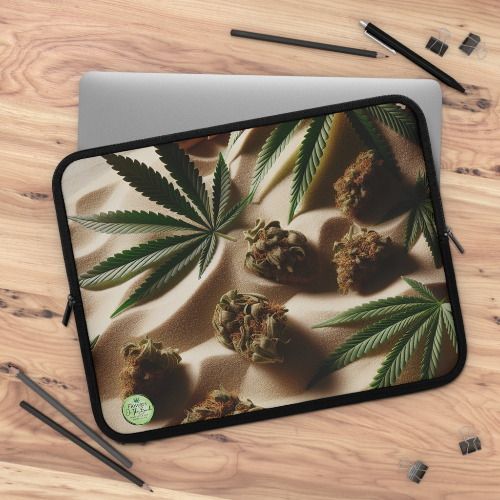Flowers on the Beach Laptop Sleeve
