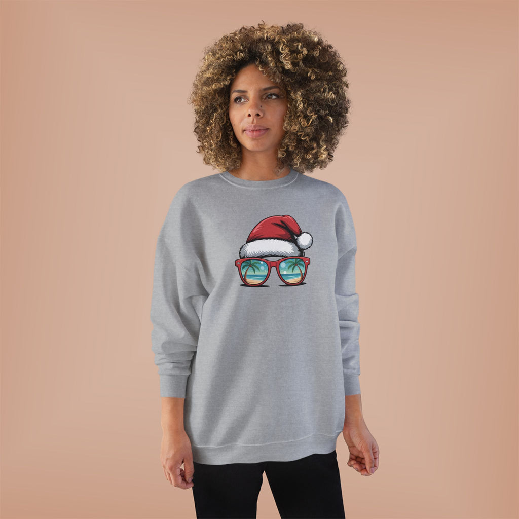 Beach Christmas Santa with Shades Sweatshirt