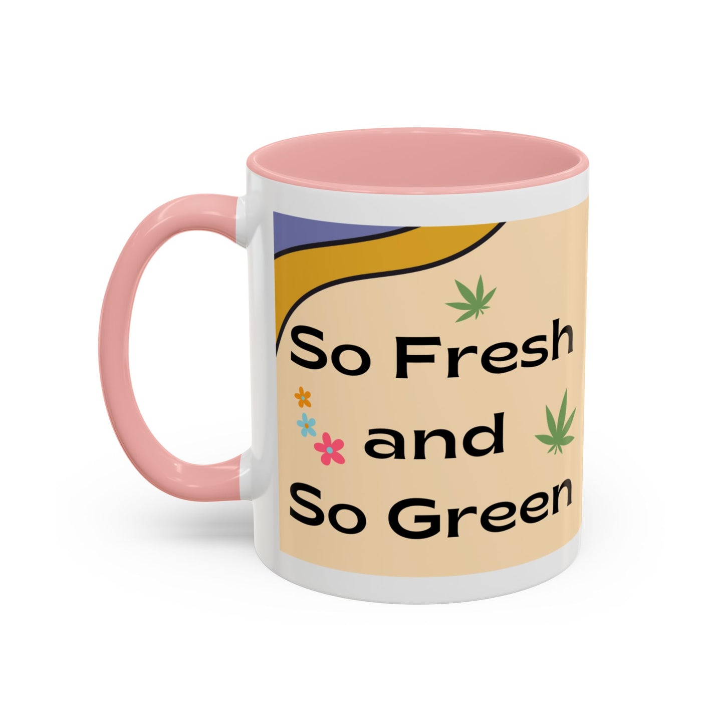 Weed Mug, Stoner Gift Mug, Groovy Stoner Mug, 70s Weed Gift, Groovy Weed Mug, Hippie Gift Mug, Accent Coffee Mug (11, 15oz)
