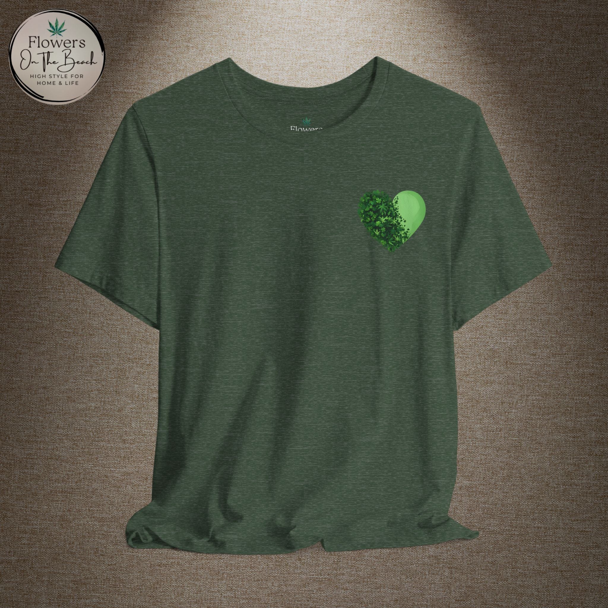 St. Patrick's Day Tee with Subtle Weed Leaves