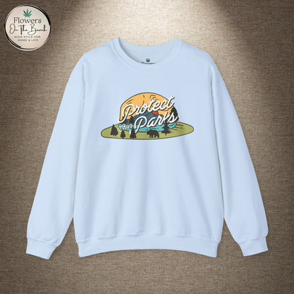 Protect Our Parks Crewneck Sweatshirt, National Parks Sweatshirt, Wanderlust Sweatshirt, Travel Apparel, Protect Our National Parks