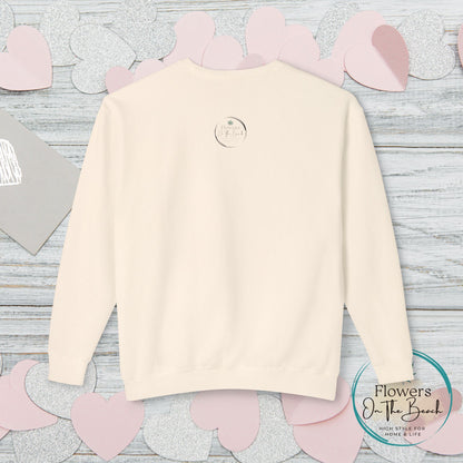 Garden Party Lightweight Crewneck, Stoner Valentines Gift, Floral Stoner Jumper, Marijuana Lover Shirt, 420 Humor Tshirt, Cannabis Humor