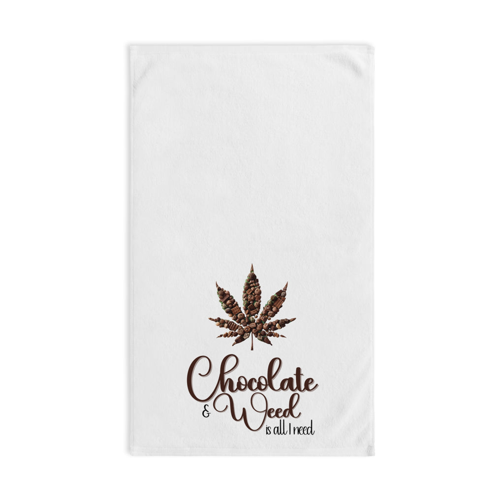 Chocolate Weed Hand Towel