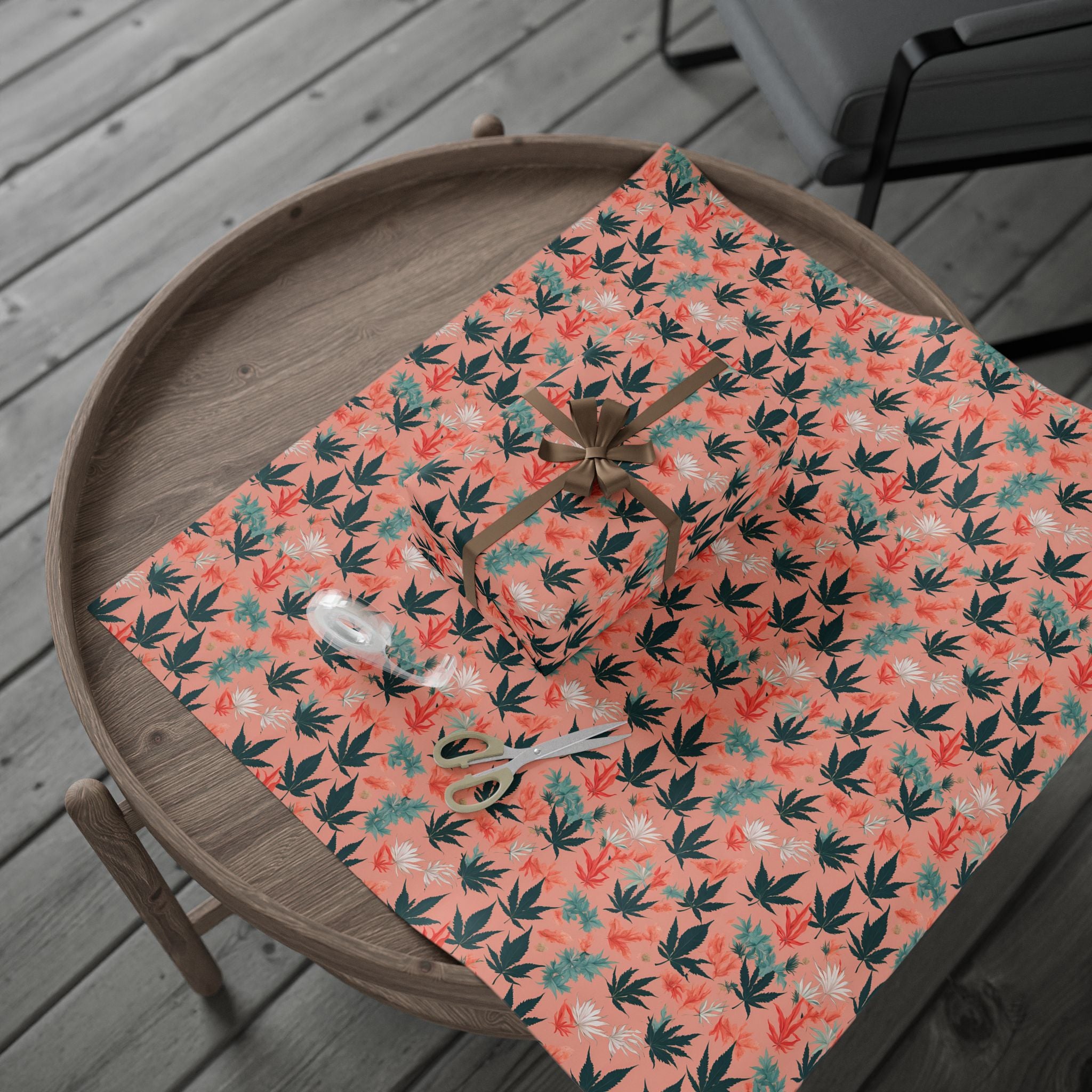 Cute Cannabis Xmas Gift Wrap