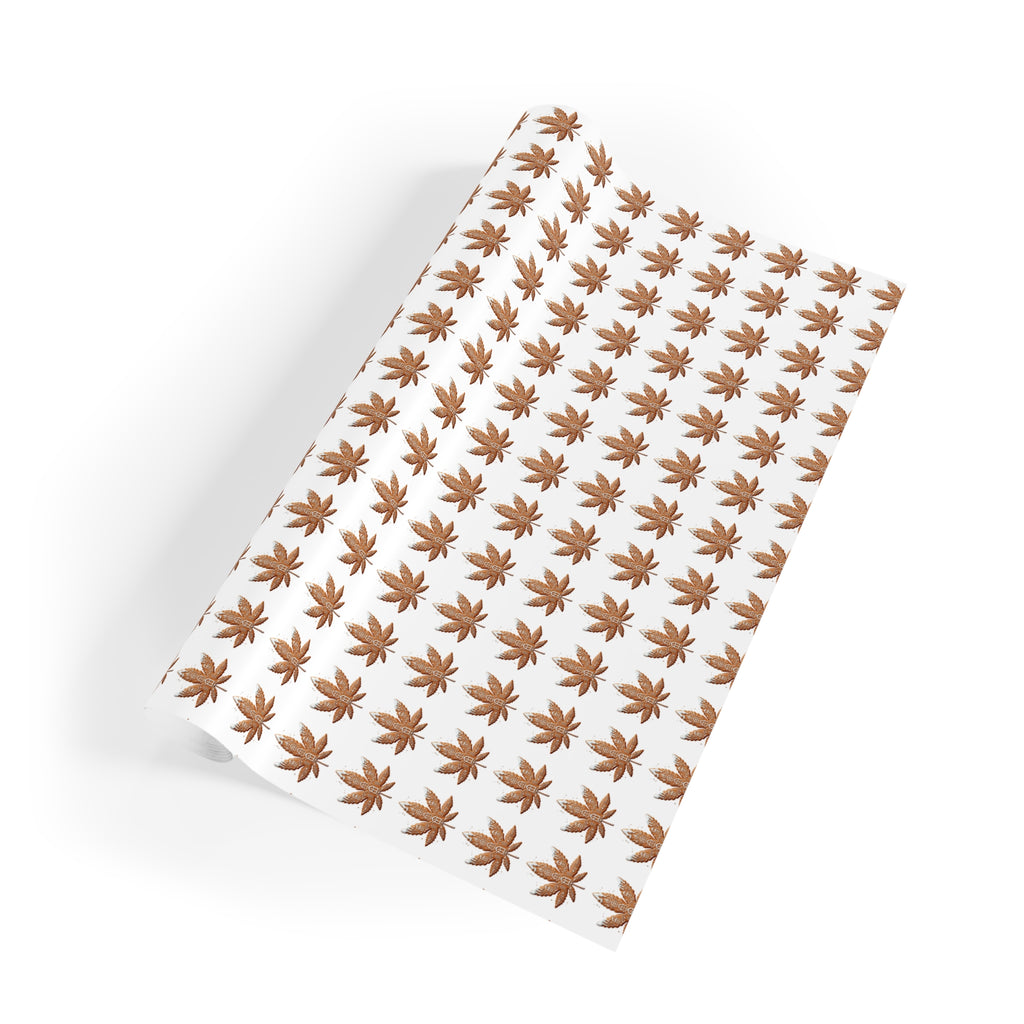 Cute Gingerbread Cannabis Cookie Gift Wrap