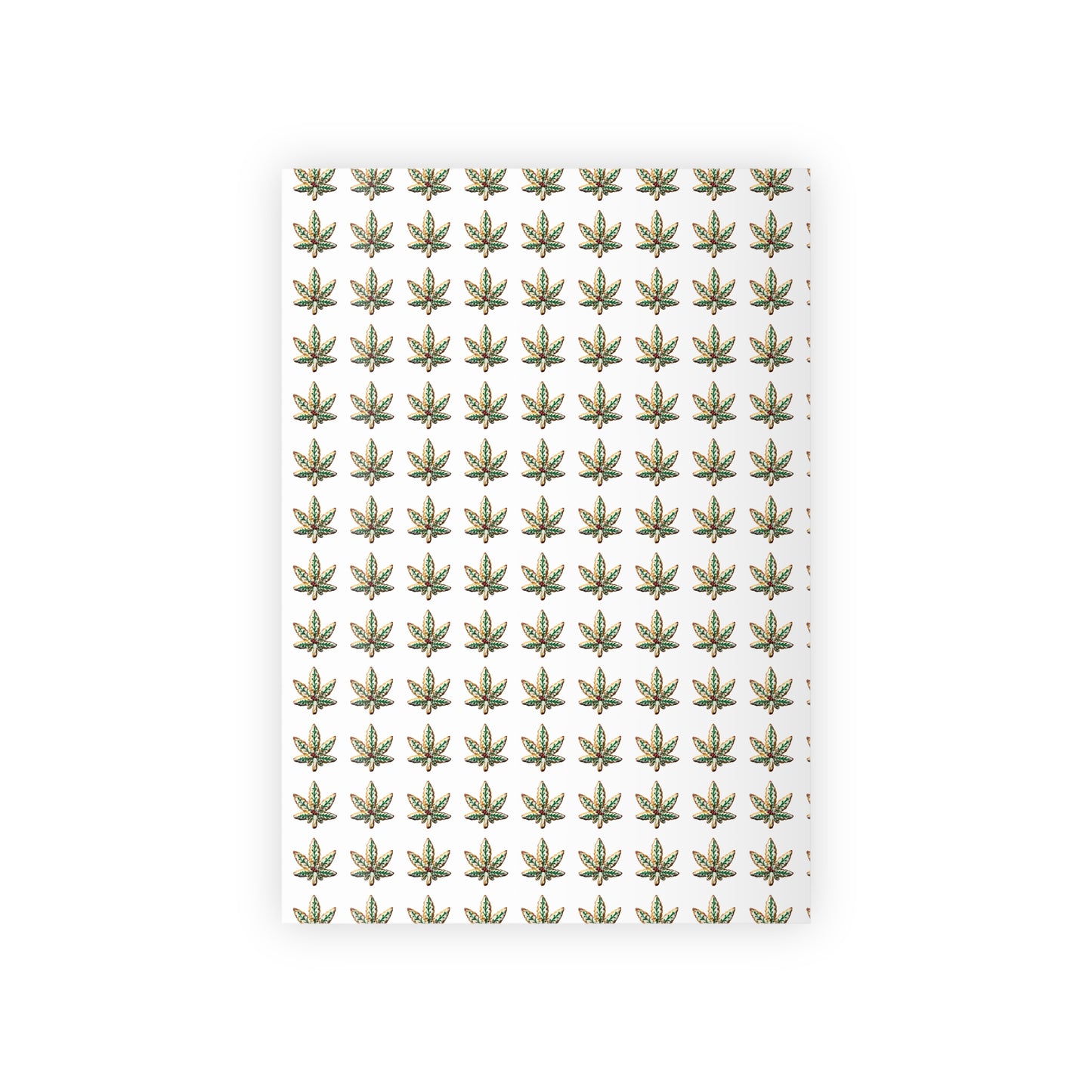 Cute Cannabis Sugar Cookie Design, 420 Holiday Gift Wrap, Unique Festive Present, Weed Themed Xmas Decor, Weed Lovers Gag Gift Wrap