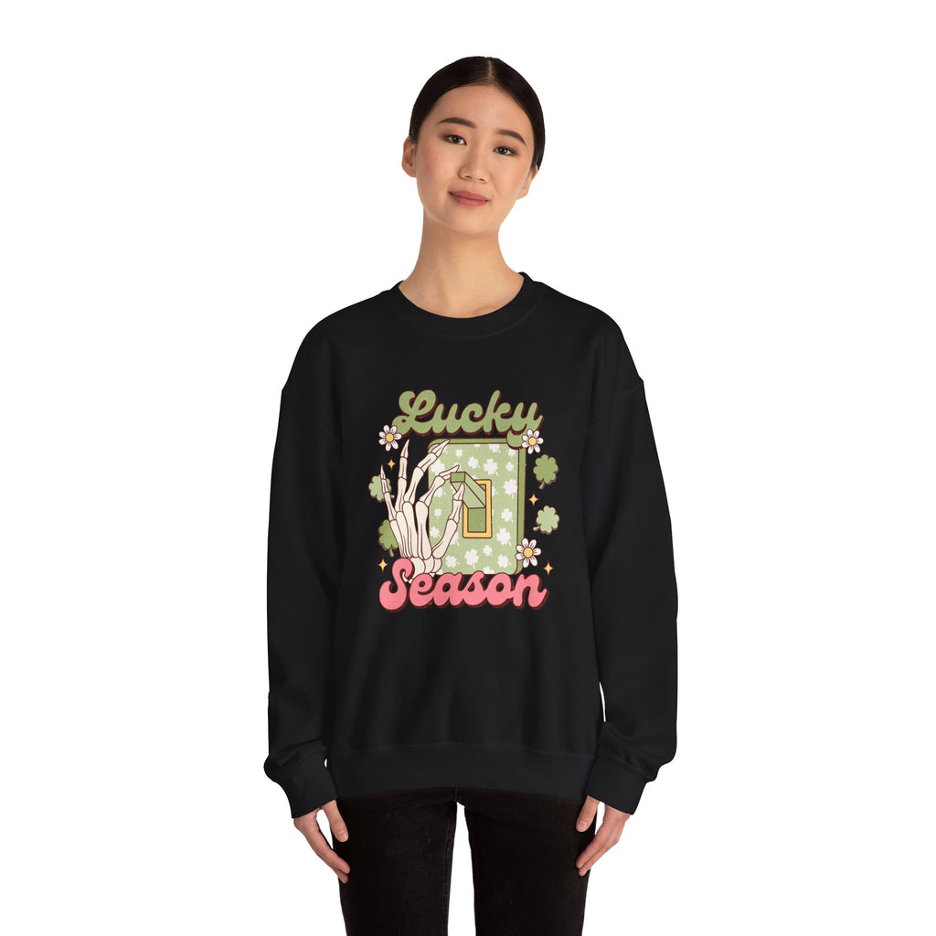 St Patrick's Day Skeleton Crewneck Sweatshirt