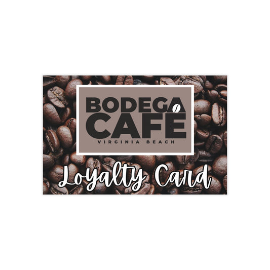 Custom Loyalty Cards, Coffee Shop Business Cards, Custom Order 100pcs, Personalized Cafe Rewards, Small Business Marketing Material