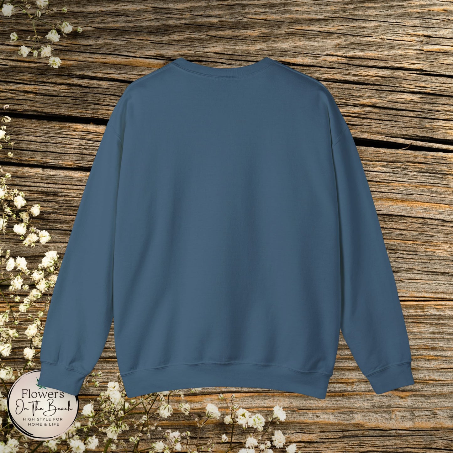 Floral Mama Coquette Blue Flowers Crewneck Sweatshirt, Mother's Day Gift, Gift for Her, Mom Apparel, Floral Sweatshirt, Boy Mom Sweatshirt