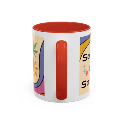 Weed Mug, Stoner Gift Mug, Groovy Stoner Mug, 70s Weed Gift, Groovy Weed Mug, Hippie Gift Mug, Accent Coffee Mug (11, 15oz)