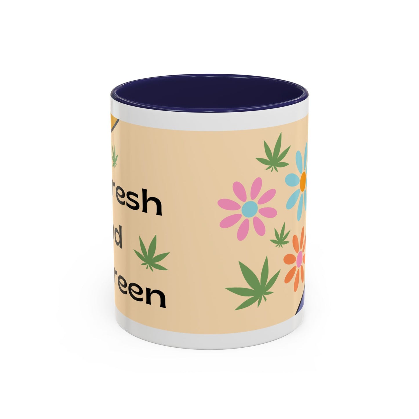 Weed Mug, Stoner Gift Mug, Groovy Stoner Mug, 70s Weed Gift, Groovy Weed Mug, Hippie Gift Mug, Accent Coffee Mug (11, 15oz)