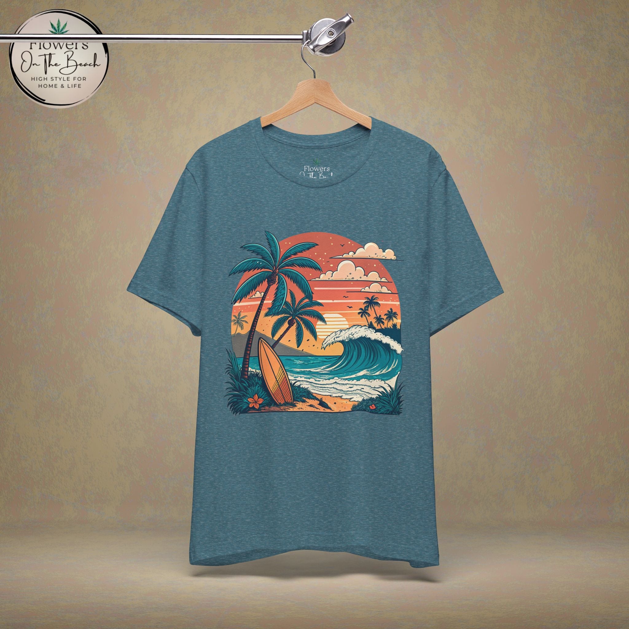 Beach Sunset Surfboards Tee