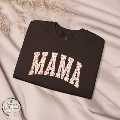 Fall Vibes Mama Letters Sweatshirt, Fall Mom Sweatshirt, Gift for Mom, August Mama, Mama Varsity Fall, Mama Sweatshirt
