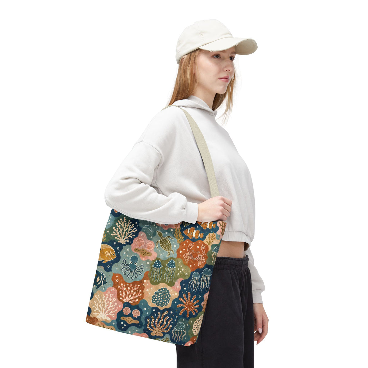 Colorful Sea Creature Tote Bag