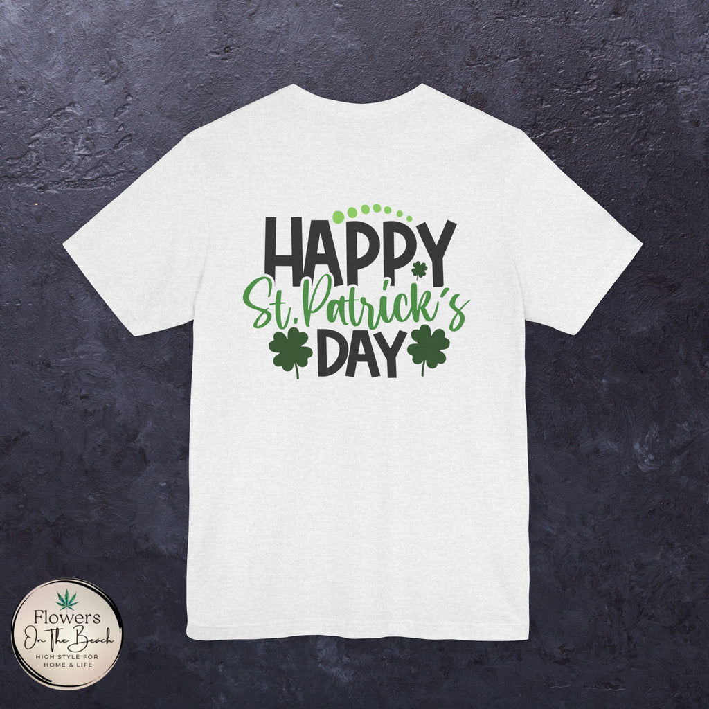 St. Patrick's Day Tee with Subtle Weed Leaves
