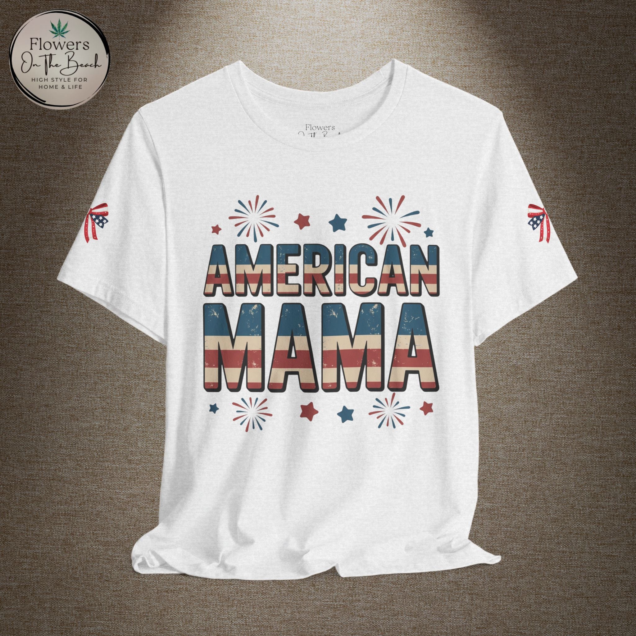 American MAMA 4th of July T-Shirt | Patriotic Mama Tee