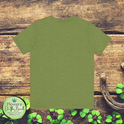 Weed Leaf Heartbeat T-Shirt, Marijuana Plant Tee, Cannabis Lover Shirt, 420 Gift, Unisex Jersey Top