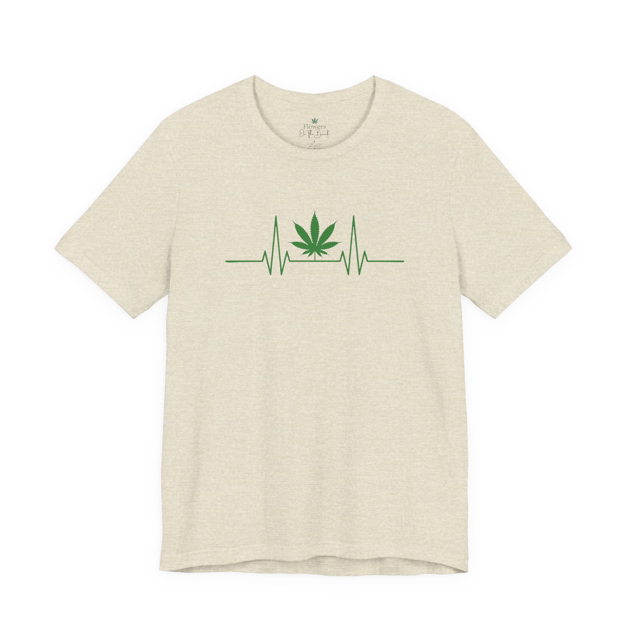 Weed Leaf Heartbeat Tee
