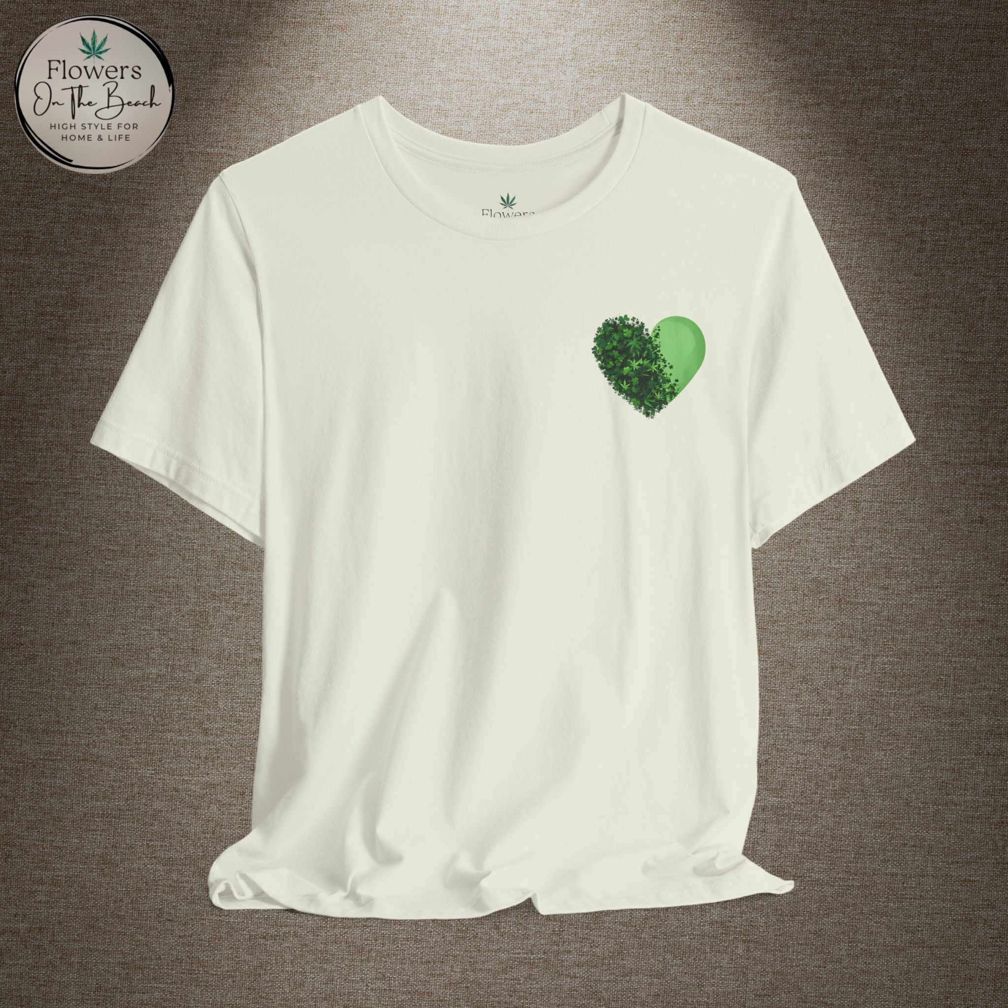 St. Patrick's Day Tee with Subtle Weed Leaves