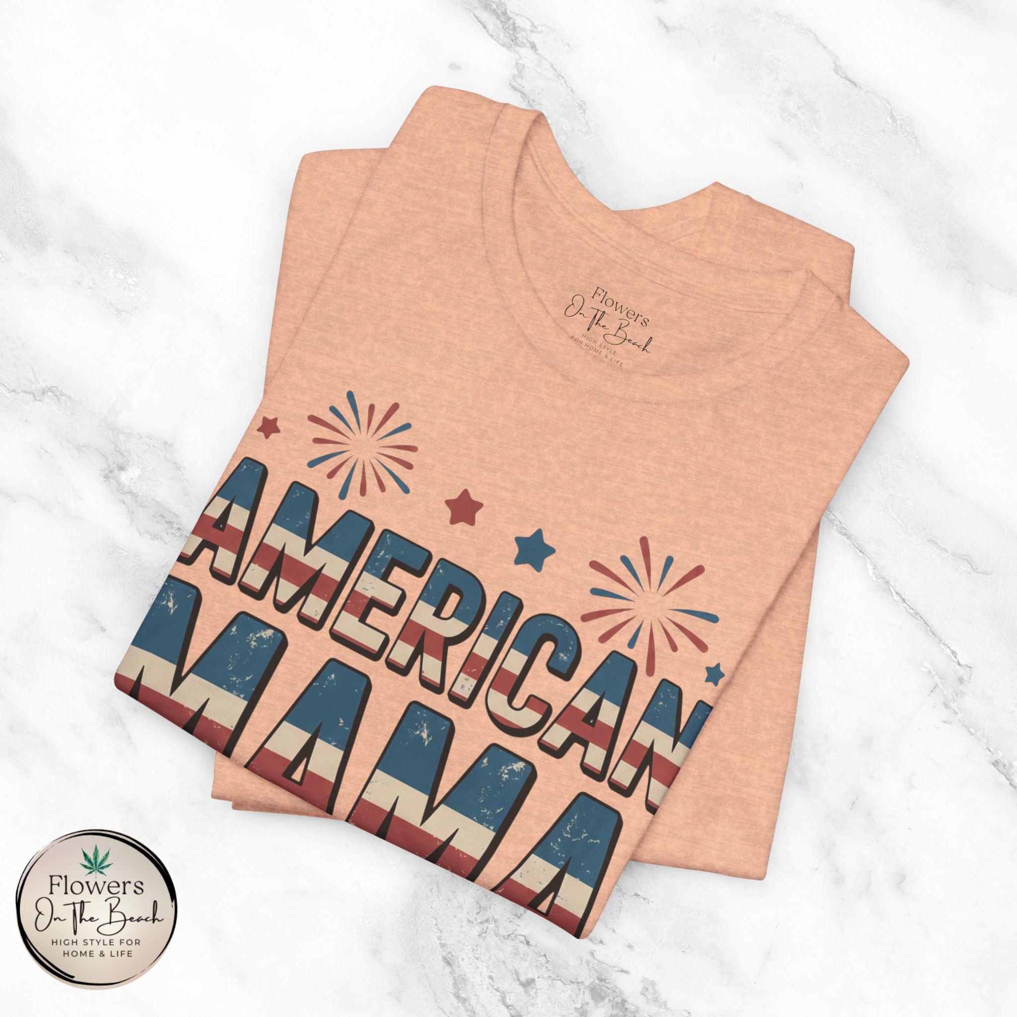 American MAMA 4th of July T-Shirt | Patriotic Mama Tee