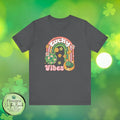 Lucky Vibes Rainbow Pot of Gold Retro Tee