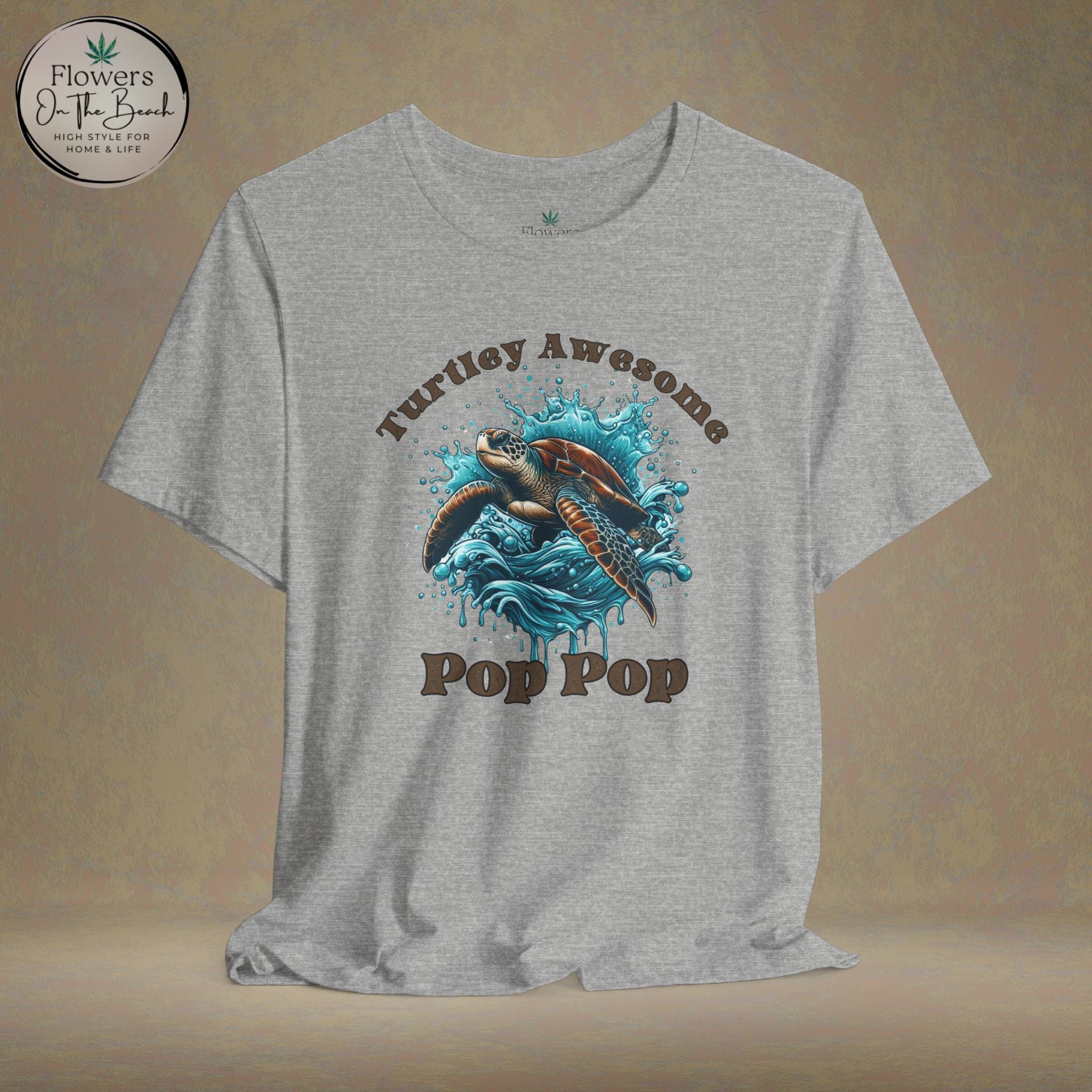 Turtley Awesome Pop Pop/Dad/Papa T-Shirt