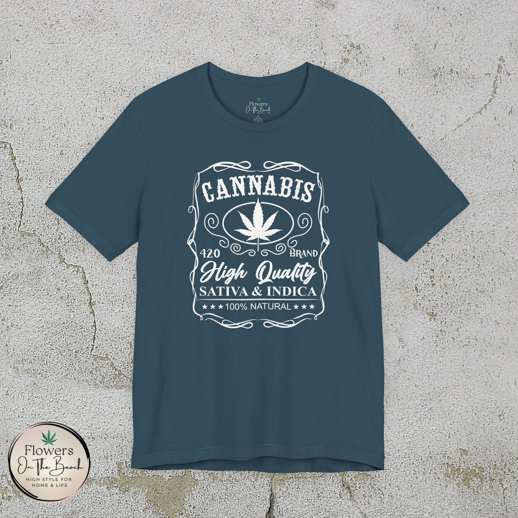 Whiskey-Inspired Cannabis Label Tee
