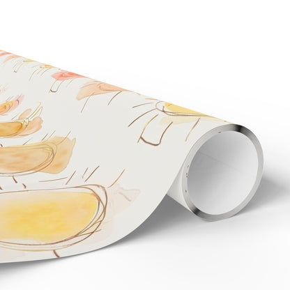 Wrapping Papers, Sun and Hearts Theme Gift Wrap for Birthday, Christmas, and Special Occasions, Fun in the Sun Print, Happy Gift Wrapping